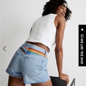 Madewell Pride Relaxed Mid-rise shorts